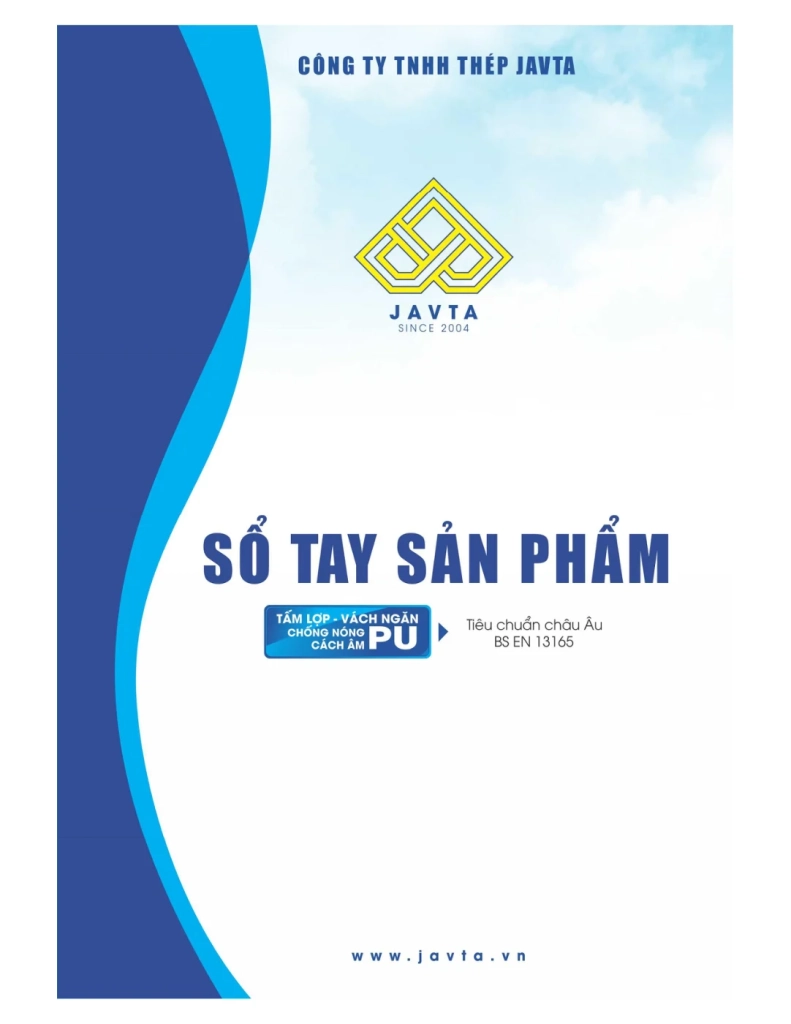 Bìa tài liệu Sổ tay sản phẩm Javta Steel - Phú Sơn Group
