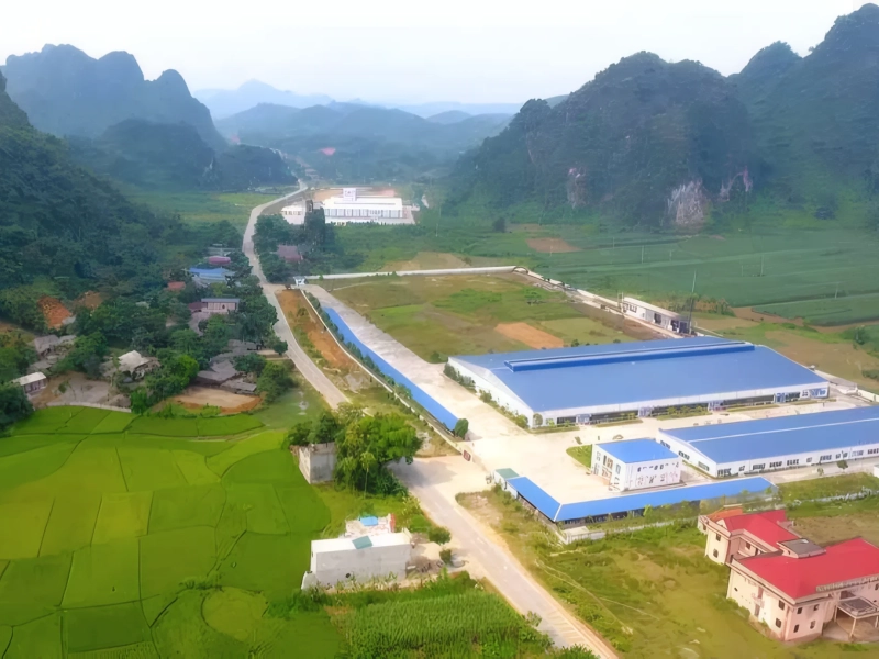 Toàn cảnh nhà máy JW Nông sản tại CCN Phúc Ứng, Tuyên Quang