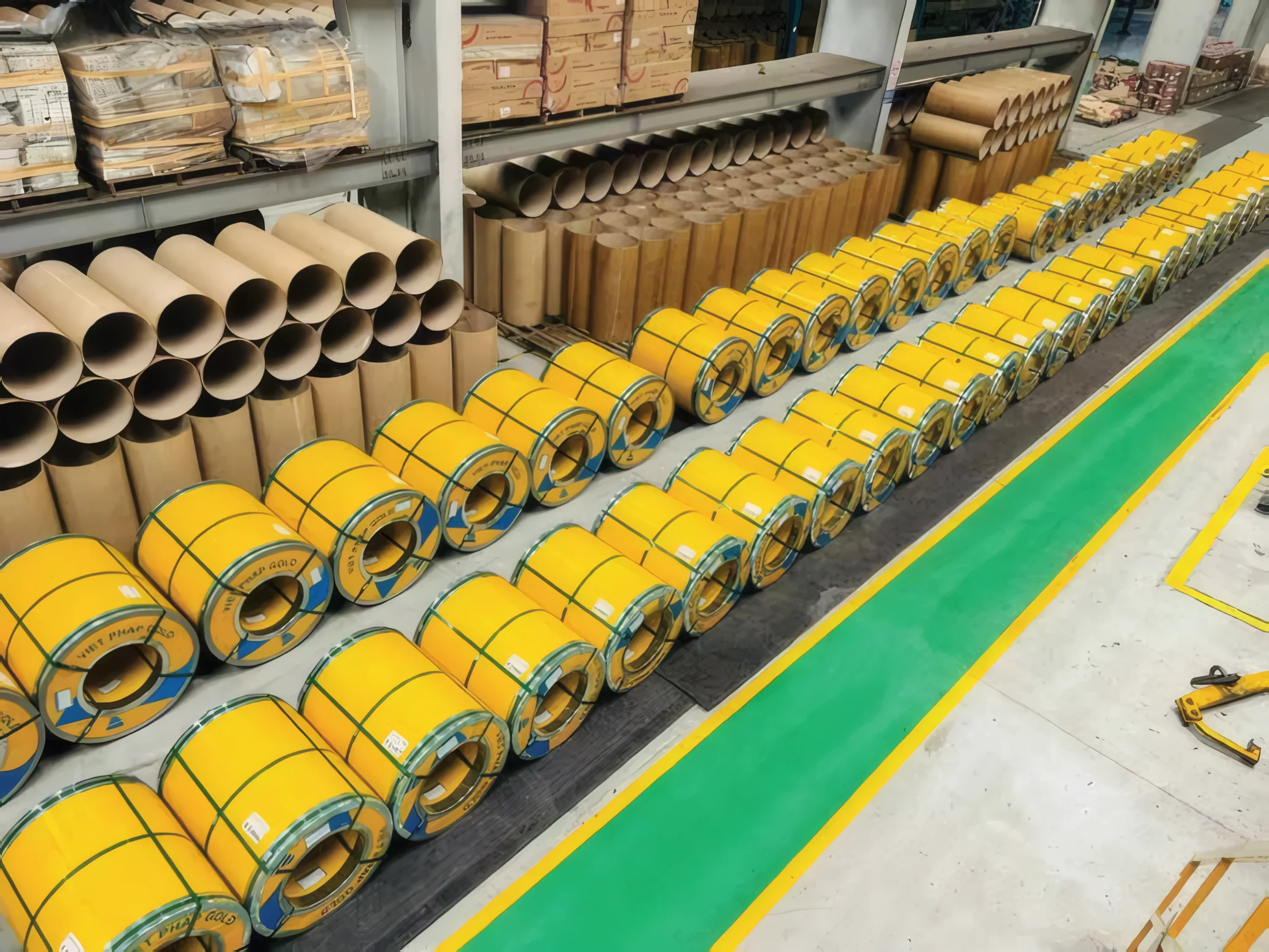 The pre-painted steel coil store