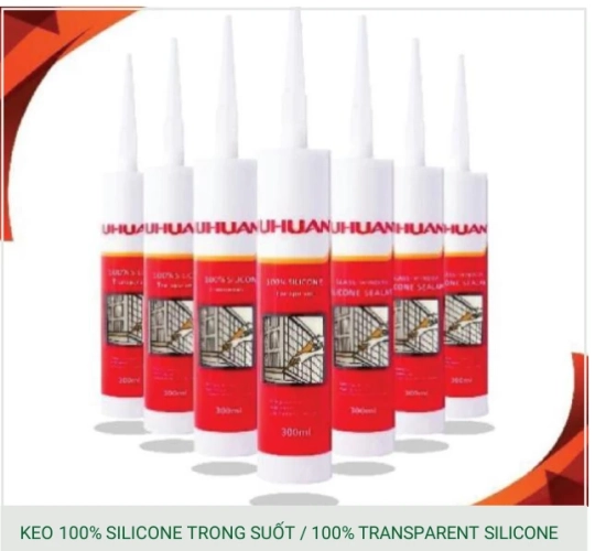 Keo 100% silicone trong suốt - Phú Sơn Group phân phối