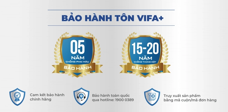Chính sách bảo hành tôn VIFA Plus